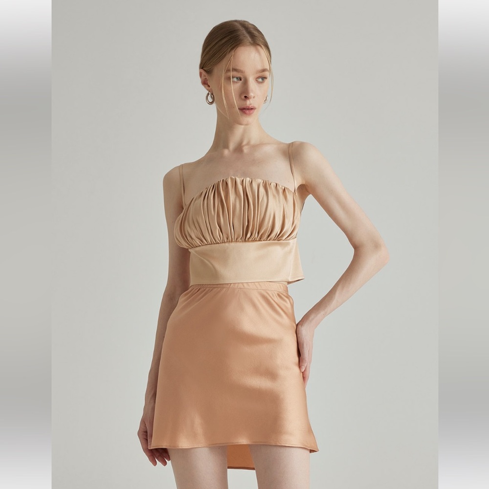 Silk Maison A-Line Mini Silk Skirt